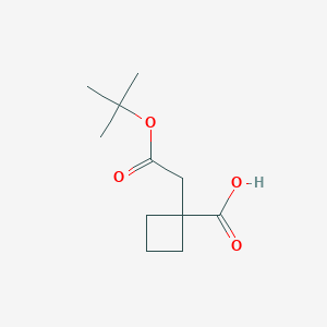 1-[2-(Tert-butoxy)-2-oxoethyl]cyclobutane-1-carboxylic acid