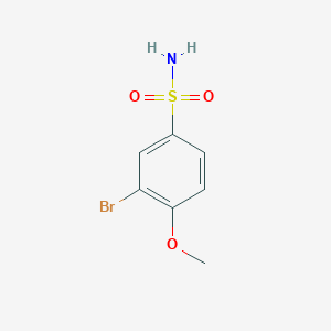 molecular formula C7H8BrNO3S B2375190 3-Bromo-4-methoxybenzenesulfonamide CAS No. 23095-03-6