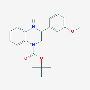Tert-butyl 3-(3-methoxyphenyl)-1,2,3,4-tetrahydroquinoxaline-1-carboxylate