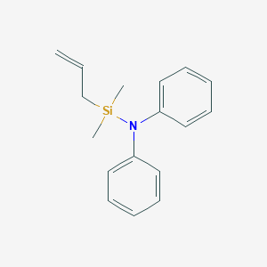 molecular formula C17H21NSi B237520 Silanamine, 1,1-dimethyl-N,N-diphenyl-1-(2-propenyl)- CAS No. 126235-53-8