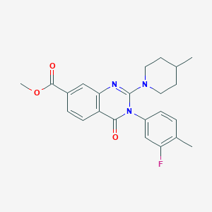 N-(4-ethoxyphenyl)-2-{[3-(2-methylphenoxy)pyrazin-2-yl]thio}acetamide