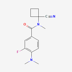 N-(1-cyanocyclobutyl)-4-(dimethylamino)-3-fluoro-N-methylbenzamide