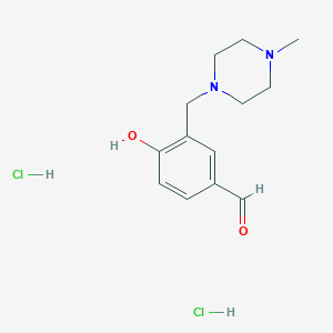 4-Hydroxy-3-[(4-methylpiperazin-1-yl)methyl]benzaldehyde dihydrochloride