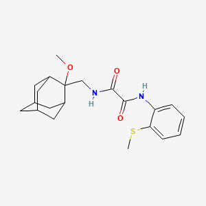 molecular formula C21H28N2O3S B2375219 N1-(((1R,3S,5r,7r)-2-methoxyadamantan-2-yl)methyl)-N2-(2-(methylthio)phenyl)oxalamide CAS No. 1797901-59-7