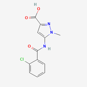 5-(2-Chlorobenzamido)-1-methyl-1H-pyrazole-3-carboxylic acid