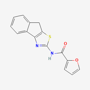 molecular formula C15H10N2O2S B2375237 N-(8H-茚并[1,2-d]噻唑-2-基)呋喃-2-甲酰胺 CAS No. 300541-75-7