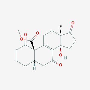 molecular formula C10H24N8O10P2 B237524 Methyl 14-hydroxy-1,7,17-trioxoandrost-8-ene-19-oate CAS No. 130993-62-3