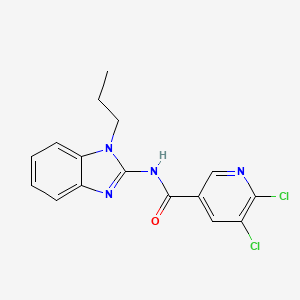 5,6-dichloro-N-(1-propylbenzimidazol-2-yl)pyridine-3-carboxamide