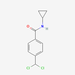 molecular formula C11H11Cl2NO B2375266 N-环丙基-4-(二氯甲基)苯甲酰胺 CAS No. 923121-40-8