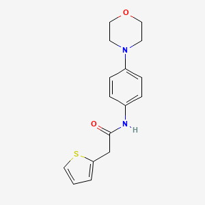 N-(4-morpholinophenyl)-2-(thiophen-2-yl)acetamide