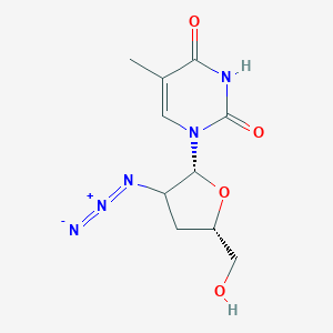 molecular formula C11H13NO3S.Na B237527 1-[(2R,5S)-3-azido-5-(hydroxymethyl)oxolan-2-yl]-5-methylpyrimidine-2,4-dione CAS No. 126543-51-9