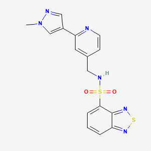 N-((2-(1-methyl-1H-pyrazol-4-yl)pyridin-4-yl)methyl)benzo[c][1,2,5]thiadiazole-4-sulfonamide