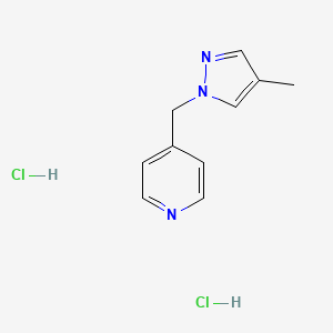 4-[(4-Methylpyrazol-1-yl)methyl]pyridine;dihydrochloride