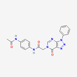 N-(4-acetamidophenyl)-2-(7-oxo-3-phenyl-3H-[1,2,3]triazolo[4,5-d]pyrimidin-6(7H)-yl)acetamide