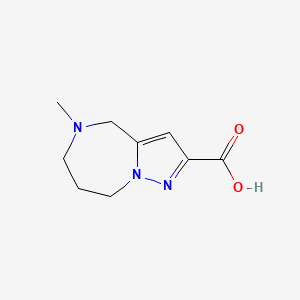 5-methyl-5,6,7,8-tetrahydro-4H-pyrazolo[1,5-a][1,4]diazepine-2-carboxylic acid