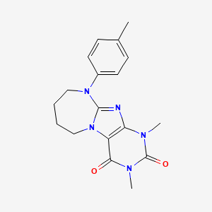 1,3-Dimethyl-10-(4-methylphenyl)-6,7,8,9-tetrahydropurino[7,8-a][1,3]diazepine-2,4-dione