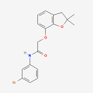 N-(3-bromophenyl)-2-[(2,2-dimethyl-3H-1-benzofuran-7-yl)oxy]acetamide