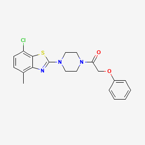 7-Chloro-4-methyl-2-[4-(phenoxyacetyl)piperazin-1-yl]-1,3-benzothiazole