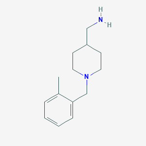 molecular formula C14H22N2 B2375329 [1-(2-Methylbenzyl)piperidin-4-yl]methylamine CAS No. 838816-25-4