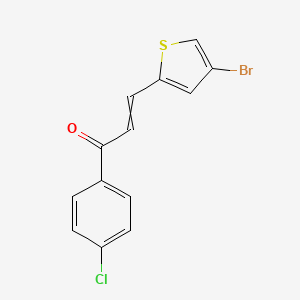 3-(4-Bromothiophen-2-yl)-1-(4-chlorophenyl)prop-2-en-1-one