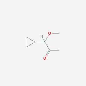 molecular formula C7H12O2 B2375349 1-Cyclopropyl-1-methoxypropan-2-one CAS No. 1557165-24-8