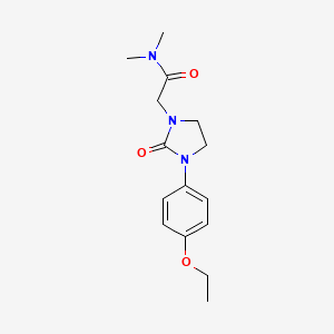 molecular formula C15H21N3O3 B2375355 2-(3-(4-ethoxyphenyl)-2-oxoimidazolidin-1-yl)-N,N-dimethylacetamide CAS No. 1257548-12-1