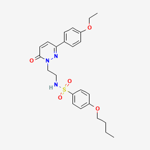 4-butoxy-N-(2-(3-(4-ethoxyphenyl)-6-oxopyridazin-1(6H)-yl)ethyl)benzenesulfonamide