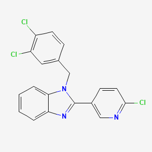 2-(6-chloro-3-pyridinyl)-1-(3,4-dichlorobenzyl)-1H-1,3-benzimidazole