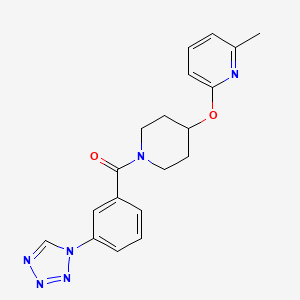 (3-(1H-tetrazol-1-yl)phenyl)(4-((6-methylpyridin-2-yl)oxy)piperidin-1-yl)methanone