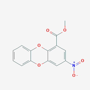 molecular formula C14H9NO6 B2375367 Methyl 3-nitrooxanthrene-1-carboxylate CAS No. 924831-72-1