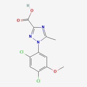 1-(2,4-dichloro-5-methoxyphenyl)-5-methyl-1H-1,2,4-triazole-3-carboxylic acid