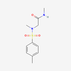 molecular formula C11H16N2O3S B2375394 N-methyl-2-[methyl-(4-methylphenyl)sulfonylamino]acetamide CAS No. 115901-75-2