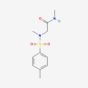 molecular formula C11H16N2O3S B2375394 N-METHYL-2-(N-METHYL4-METHYLBENZENESULFONAMIDO)ACETAMIDE CAS No. 115901-75-2