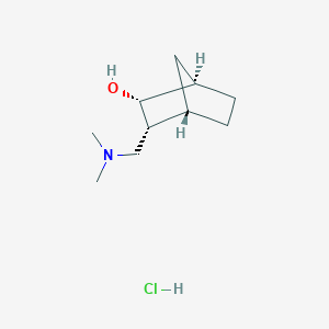 molecular formula C10H20ClNO B2375395 (1R,2R,3R,4S)-3-[(Dimethylamino)methyl]bicyclo[2.2.1]heptan-2-ol;hydrochloride CAS No. 2309432-99-1