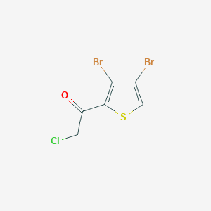 molecular formula C6H3Br2ClOS B2375399 2-Chloro-1-(3,4-dibromo-2-thienyl)-1-ethanone CAS No. 62673-71-6