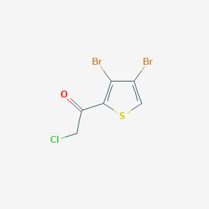 molecular formula C6H3Br2ClOS B2375399 2-氯-1-(3,4-二溴-2-噻吩基)-1-乙酮 CAS No. 62673-71-6