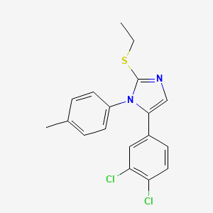 5-(3,4-dichlorophenyl)-2-(ethylthio)-1-(p-tolyl)-1H-imidazole