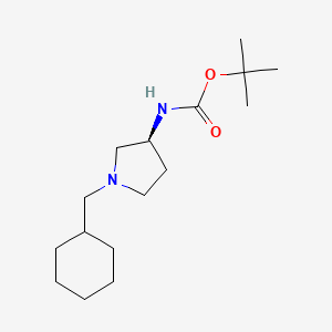 molecular formula C16H30N2O2 B2375433 (S)-叔丁基 1-(环己基甲基)吡咯烷-3-基氨基甲酸酯 CAS No. 1286207-36-0