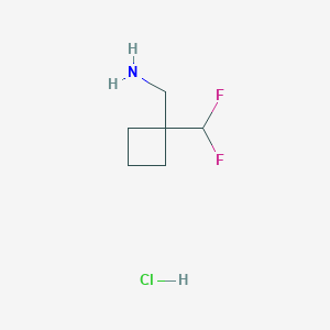 (1-(Difluoromethyl)cyclobutyl)methanamine hydrochloride