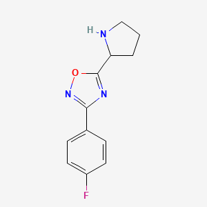 3-(4-Fluorophenyl)-5-pyrrolidin-2-yl-1,2,4-oxadiazole