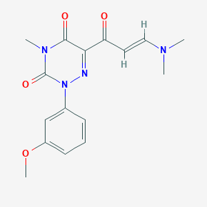 6-(3-(Dimethylamino)acryloyl)-2-(3-methoxyphenyl)-4-methyl-1,2,4-triazine-3,5(2H,4H)-dione