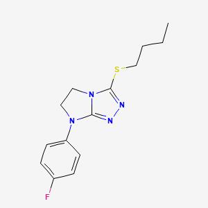 3-(butylthio)-7-(4-fluorophenyl)-6,7-dihydro-5H-imidazo[2,1-c][1,2,4]triazole