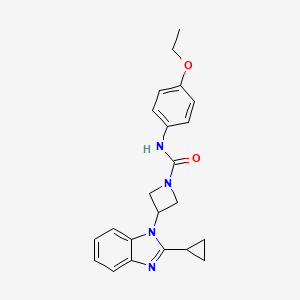 3-(2-Cyclopropylbenzimidazol-1-yl)-N-(4-ethoxyphenyl)azetidine-1-carboxamide