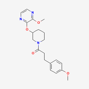 3-(4-Methoxyphenyl)-1-(3-((3-methoxypyrazin-2-yl)oxy)piperidin-1-yl)propan-1-one