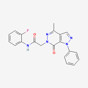 N-(2-fluorophenyl)-2-(4-methyl-7-oxo-1-phenyl-1H-pyrazolo[3,4-d]pyridazin-6(7H)-yl)acetamide