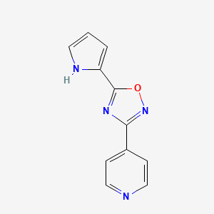 4-[5-(1H-pyrrol-2-yl)-1,2,4-oxadiazol-3-yl]pyridine