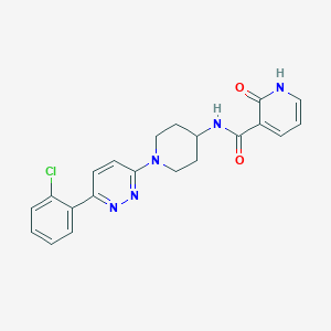 molecular formula C21H20ClN5O2 B2375515 N-(1-(6-(2-chlorophenyl)pyridazin-3-yl)piperidin-4-yl)-2-hydroxynicotinamide CAS No. 1421458-53-8