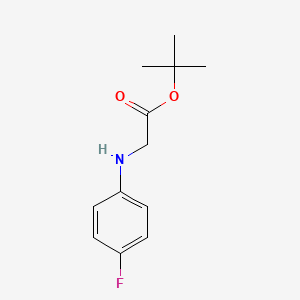 molecular formula C12H16FNO2 B2375524 Tert-butyl (4-fluorophenyl)glycinate CAS No. 1184105-23-4