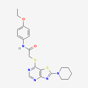 N-(4-ethoxyphenyl)-2-((2-(piperidin-1-yl)thiazolo[4,5-d]pyrimidin-7-yl)thio)acetamide