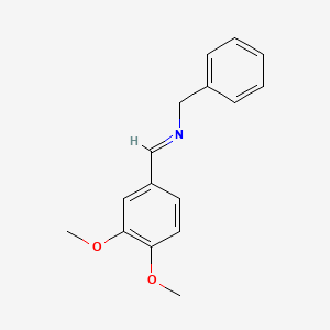 molecular formula C16H17NO2 B2375531 N-benzyl-1-(3,4-dimethoxyphenyl)methanimine CAS No. 33859-00-6